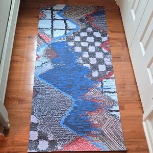 Trish Andersen Abstract Multicolor Runner/Yoga Mat